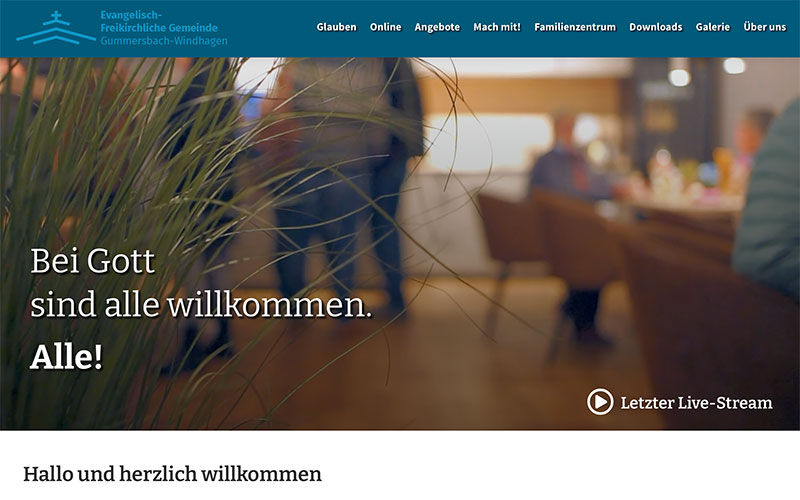 Unsere neue Homepage